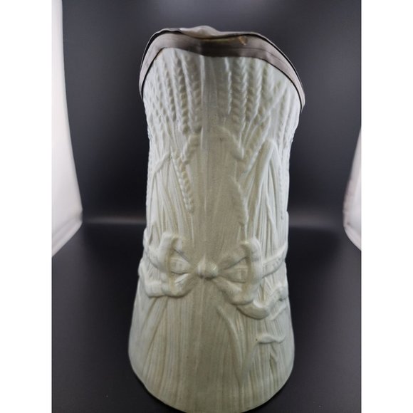 Antique English Victorian Pewter Lidded Tankard (A6272) - Picture 2 of 6